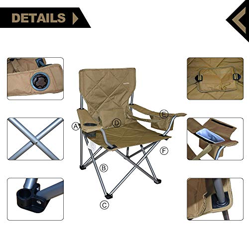 Suzeten Oversized Folding Camping Chairs Quad Arm 캠핑의자 미국출고 -562747