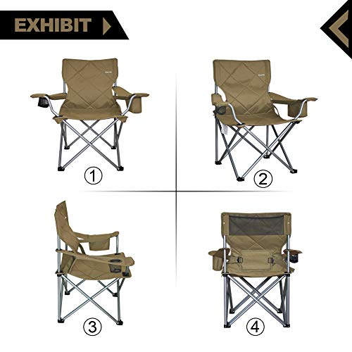 Suzeten Oversized Folding Camping Chairs Quad Arm 캠핑의자 미국출고 -562747