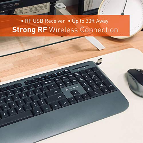 X9 Performance Ergonomic 무선 키보드 with Wrist Rest - Comfort meets Productivity - USB 무선 키보드 미국출고 -563078