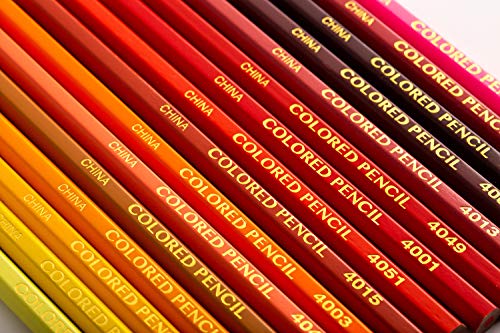 Cyper Top 72 색연필 유성 세트, 예술가, 어린이 및 성인을위한 전문 드로잉 연필 색칠하기 책, 부드러운 왁스 기반 코어 및 음영 및 스케치에 완벽한 생생한 색상 미국출고 -564167