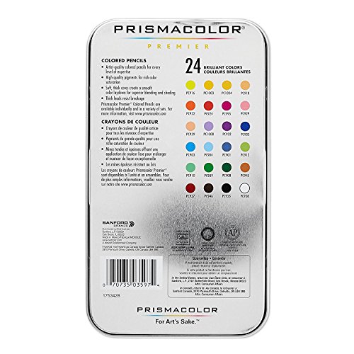 프리즈 마 3597T Premier Coloured Woodcase Pencils 24 가지 색상 / 세트 미국출고 -564363