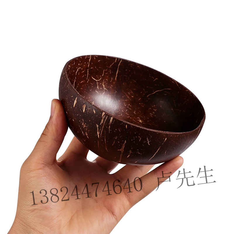 우드샐러드볼 천연 코코넛 나무 그릇 원목 디저트-573765