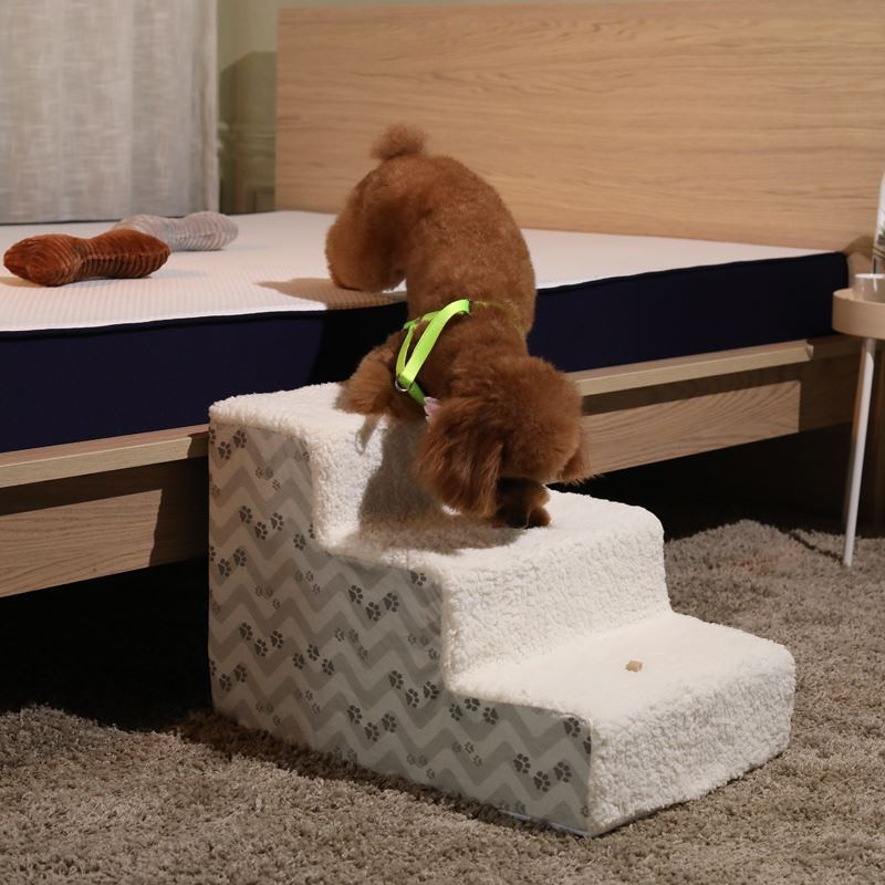 강아지 반려견 계단  스펀지 소형 경사계단 애완동물 침상용 작은 계단 애완동물 사다리 계단-574637