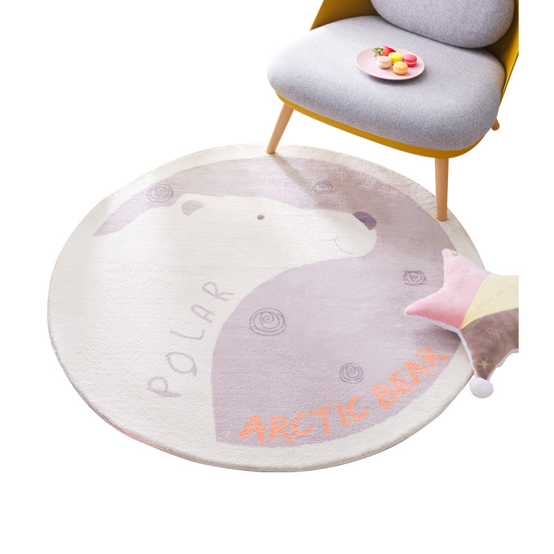 발매트 북유럽 인스타 귀여운 캐릭터 원형 카펫 침실 거실 컴퓨터 바구니-574890