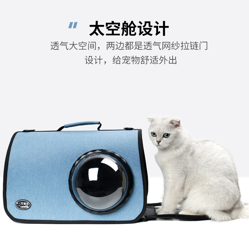 강아지 고양이 이동가방 배낭  반려묘 가방 외출 투명 숄더 백팩 스페이스 캡슐 캣-576056
