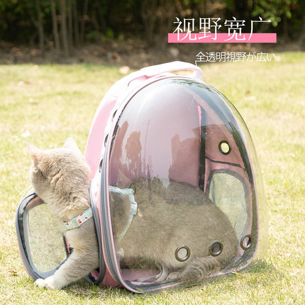 강아지 고양이 이동가방 배낭  고양이 배낭 여름 우주선 애견 가방 강아지 가방에 통기 고양이 가방 휴대-576124