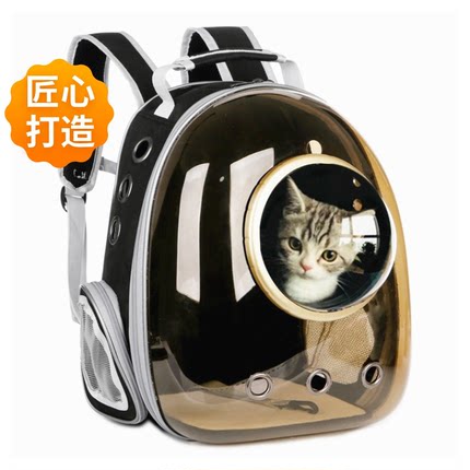강아지 고양이 이동가방 배낭  고양이 가방 나들이 우주석 애완견 백팩 대용량 고양이 가방 여름-576212