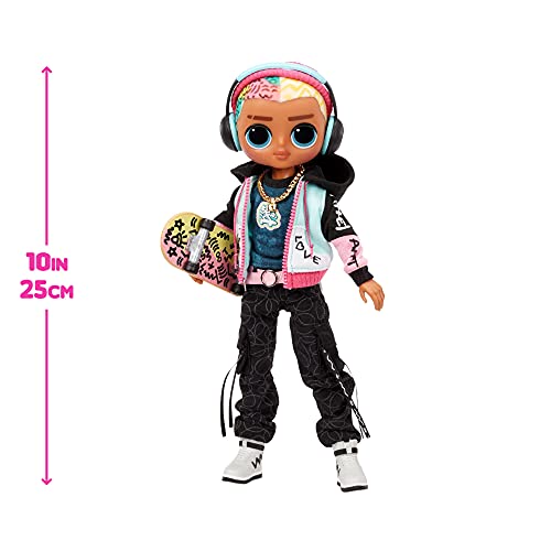 엘오엘 서프라이즈 L.O.L. Surprise OMG Guys Fashion Doll Cool Lev with 20 Surprises Including Skateboard and Accessories for Mult 미국출고-577238