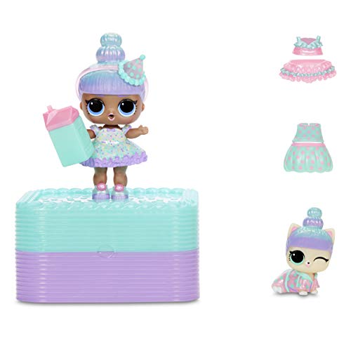 엘오엘 서프라이즈 L.O.L. Surprise Deluxe Present Surprise with Limited Edition Doll, and Pet, Teal - Adorable Fashion Doll and C 미국출고-577260