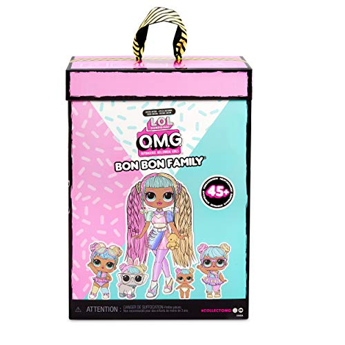 엘오엘 서프라이즈 L.O.L. Surprise OMG Bon Bon Family with 45+ Surprises Including Candylicious OMG Doll, Bon Bon, Bling Bon Bon, 미국출고-577269