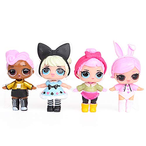 엘오엘 서프라이즈 L.O.L. Surprise 8 Pieces Dolls Toys for Girls Surprise Baby Doll Toys Kids 8cm Hobbies Action Toy Figures Birt 미국출고-577285