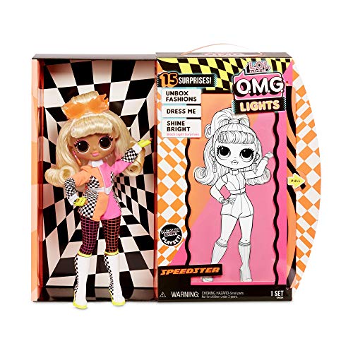 엘오엘 서프라이즈 L.O.L. Surprise! O.M.G. Lights Speedster Fashion Doll with 15 Surprises, Multicolor  미국출고-577325