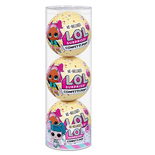 엘오엘 서프라이즈 L.O.L. Surprise! Confetti Pop 3 Pack Glamstronaut – 3 Re-Released Dolls Each with 9 Surprises (571964) -5 미국출고-577340