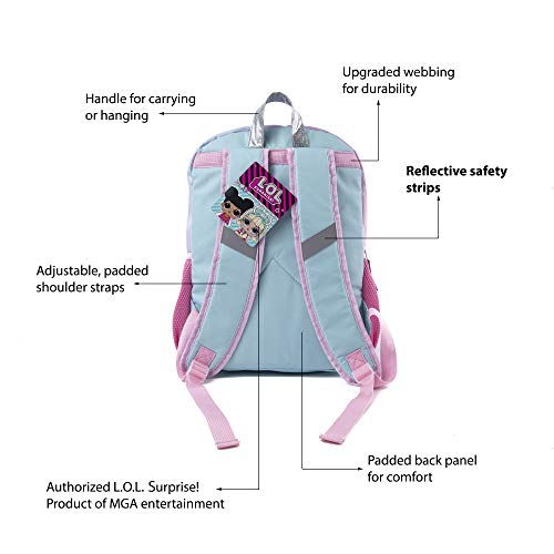 엘오엘 서프라이즈 L.O.L. Surprise Backpack for Girls - 16 Inch - LOL School Bag, Elementary School Size  미국출고-577432