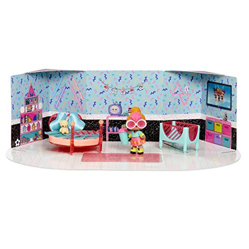 엘오엘 서프라이즈 L.O.L. Surprise! Furniture Bedroom with Neon Q.T. &amp; 10+ Surprises, Multicolor  미국출고-577497