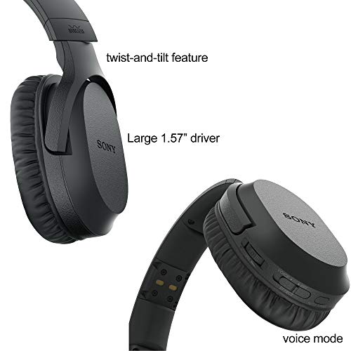 소니 Sony 블루투스 Wireless Over Ear for TV Watching Wireless Noise Canceling Headphones (WHRF400R) Includes Transmitter Dock  미국출고-577557