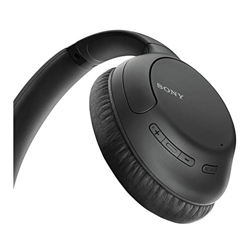 소니 Sony WHCH710N 무선 블루투스 소음 제거 이어폰 형 헤드폰 (검정색), Knox Gear 헤드폰 행거 마운트 번들 포함 (2 품목) 미국출고-577643