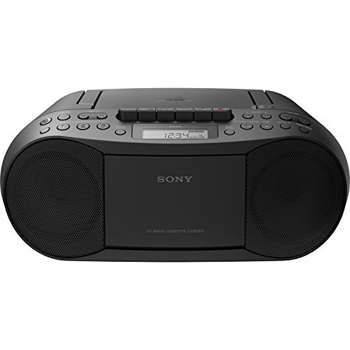 소니 Sony 블루투스 Boombox 번들 – [2] Piece Set에는 클래식 스테레오 Boombox (CD , 카세트 , 라디오 포함) 및 3.5mm NeeGo 무선 블루투스  미국출고-577668