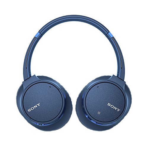 소니 노이즈 캔슬링 헤드폰 WHCH700N : 전화 통화 및 Alexa 음성 제어를위한 마이크가 장착 된 무선 블루투스 Over the Ear 헤드셋-블루 미국출고-577675