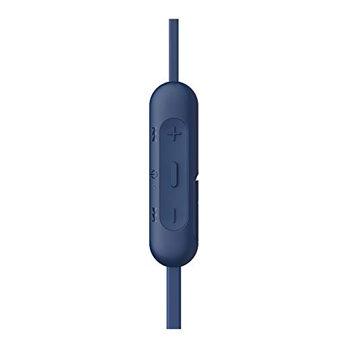 소니 Sony WI-C310 무선 이어폰 형 헤드폰, 블루 (WIC310 , L), 하드 쉘 이어폰 케이스 번들 및 하드 쉘 이어폰 케이스 번들 미국출고-577684