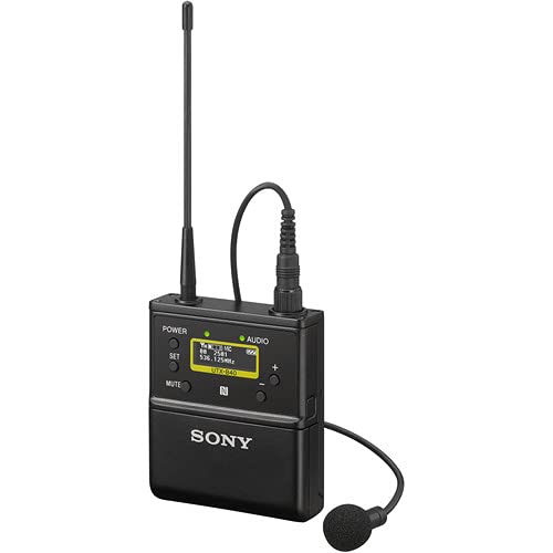 소니 Sony UWP-D21 카메라 장착 무선 Omni Lavalier 마이크 시스템 (UC14 : 470 ~ 542MHz) 번들 (헤드폰 및 클리닝 키트 포함) 미국출고-577746