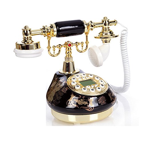 TelPal Corded Old Fashion Antique Landline  레트로 클래식 전화기 Decor 1960, Wired Home Office  레트로 클래식 전화기 Decor System, Ceramic 미국출고-577782