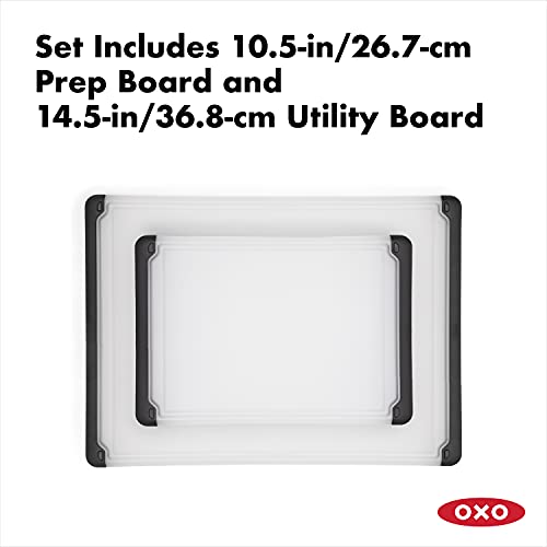 옥소 OXO Good Grips 2-Piece Cutting Board Set, Clear, Multi 미국출고-577883
