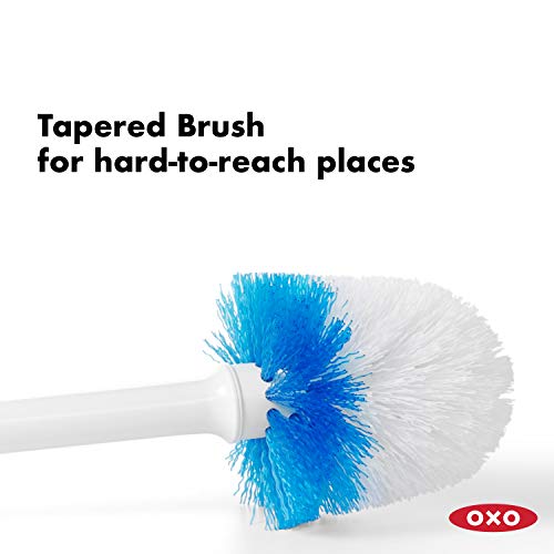 옥소 OXO Good Grips Hideaway 컴팩트 화장실 브러쉬, 화이트 [화이트] 미국출고-577913