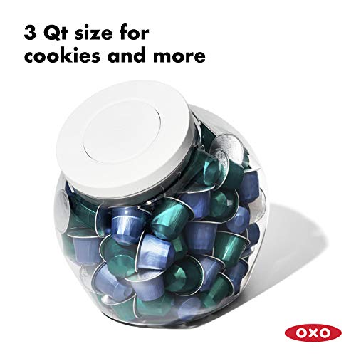 옥소 OXO Good Grips 3.0 Qt POP Medium Cookie Jar-밀폐 식품 보관-스낵 등 미국출고-578019