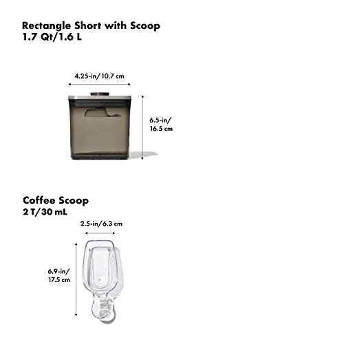 옥소 OXO Steel Coffee POP Container with Scoop- 1.7 Qt for coffee, tea and more 미국출고-578023