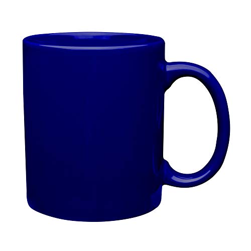 세라믹 커피잔 대량 11 oz 10팩 플레인 블랭크 커피 컵 세트 코발트 블루 579155 미국출고 캠핑컵