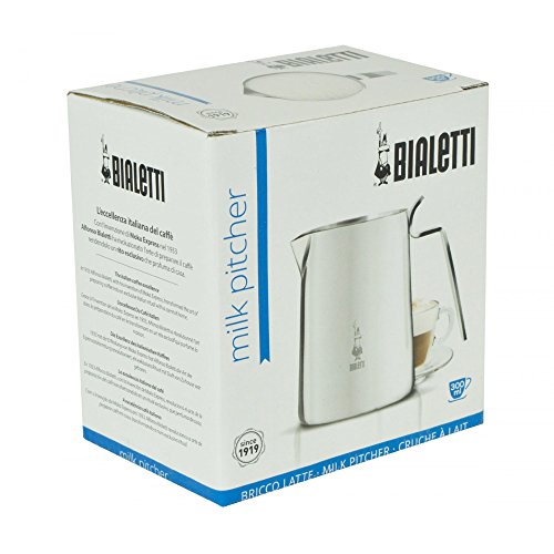 우유거품기 독일 Bialetti 1806 0001806 우유 저그 583124 스테인리스 스틸 은색