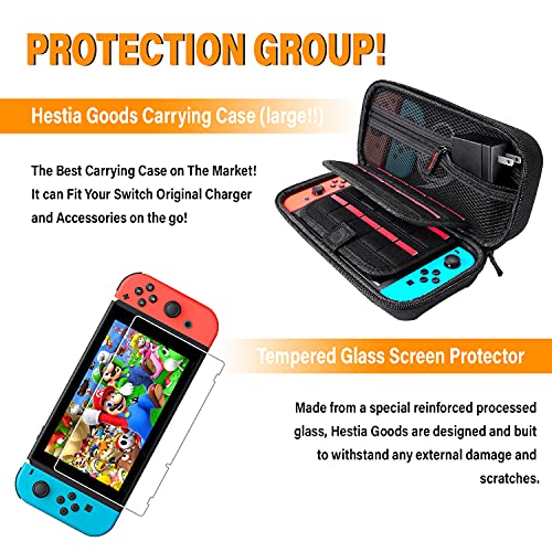 게임 조이스틱 미국출고 583807 Nintendo Switch와 호환되는 스위치 액세서리 번들 키트 화면 보호기