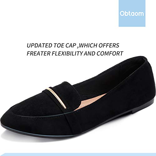 Obtaom 로퍼 플랫 편안한 인조 스웨이드 584726 여성 신발 미국