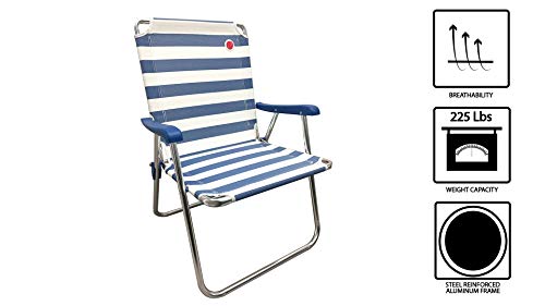 야외 캠핑 경량 미국 의자 휴대용 586012 새로운 디자인의 표준 접이식 캠프 잔디 2팩 블루 화이트