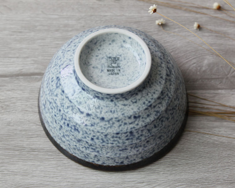 라면그릇 일본 도자기 식기 블루 물결 5 5 그릇의 날-595832