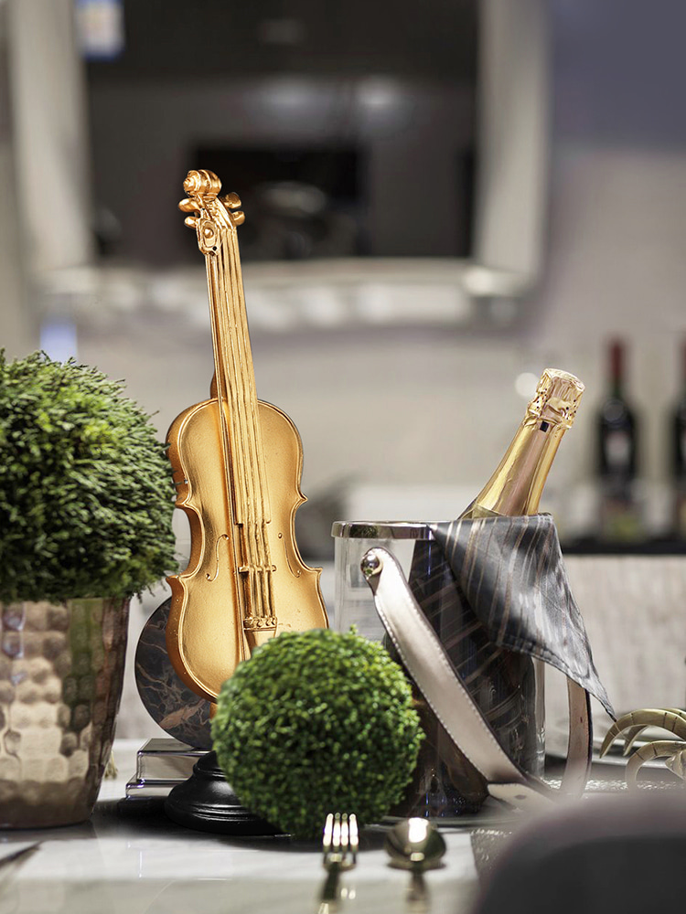 레트로 장식품 597547 아메리칸 빈티지 바이올린 악기 모형 진열장 장식