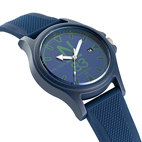 노티카 석영 실리콘 스트랩 파란색 20 캐주얼 599715 미국 남성 시계