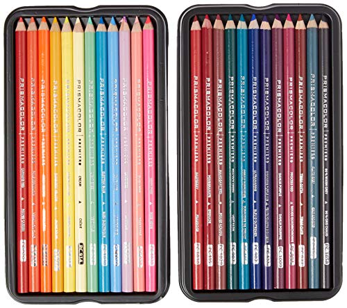 프리즈마 컬러 프리미어 두꺼운 코어 세트 24 세트 하이라이팅와 섀도우 600091 미국 색연필