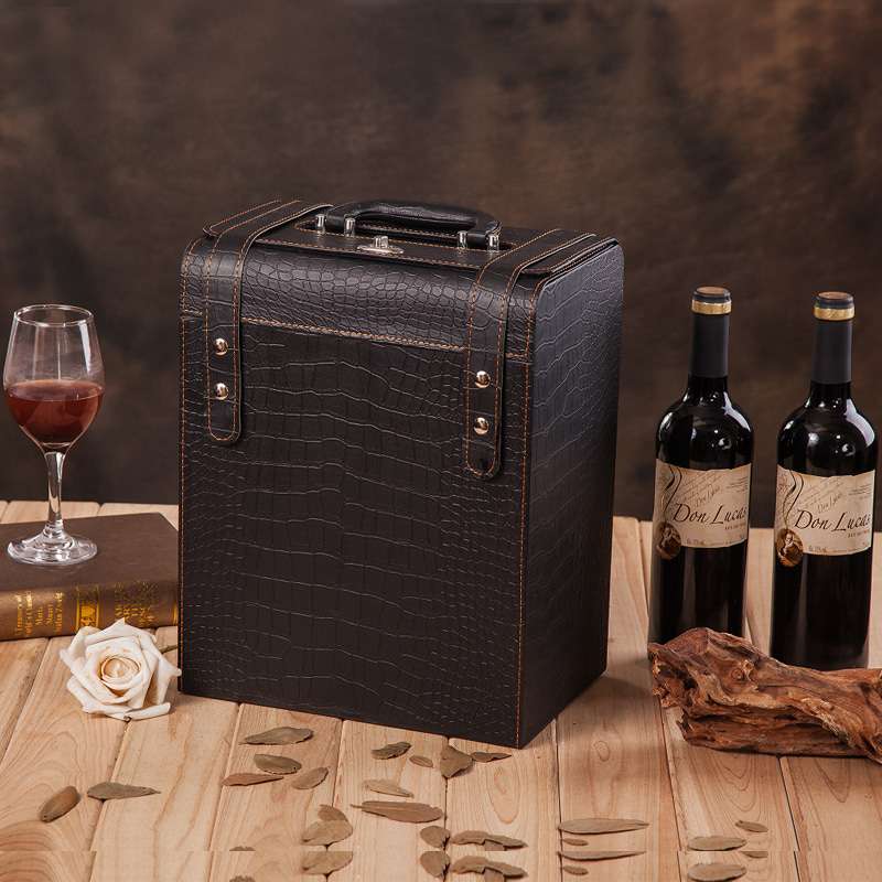 와인 포장 박스 와인 포장 박스 가죽 케이스 고급 선물 박스-602826