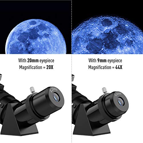 OYS 70mm 조리개 400mm AZ 마운트 초보자 풀 멀티 코팅 광학 삼각대 부착 굴절기 전화 어댑터 백팩 603483 미국 천체 망원경 천문 별자리