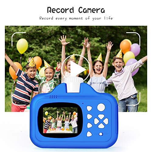 즉석카메라 미국 어린이용 즉석 프린트, 종이 필름이 있는 WiFi Zero 잉크 장난감 4K, 32GB 메모리-610951