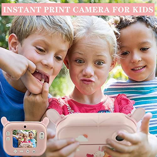 즉석카메라 미국 어린이용 크리스마스 선물 여아용 완구 포토프린트 3롤 종이필름 포함 32GB-610971