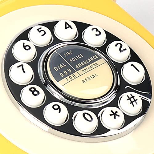 레트로 전화기 미국 빈티지 로터리 MCHETA 1960년대 다이얼 리다이얼-611315