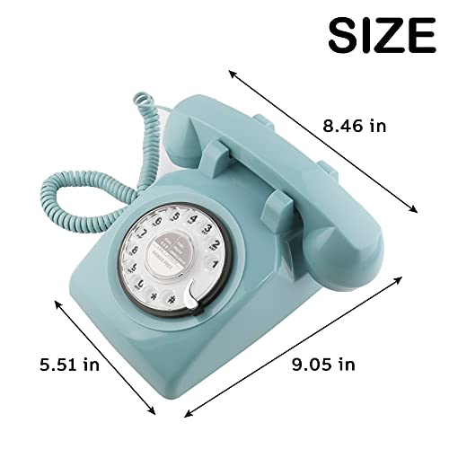 레트로 전화기 미국 빈티지 상인 Retro Rotary Phone 1960년대 기계식-611331