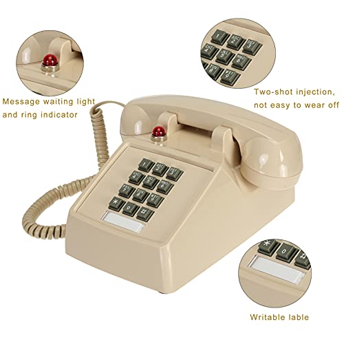 레트로 전화기 미국 빈티지 SOUJOY 코드폰 볼륨 조절 기능이 있는 올드 패션폰 -611359