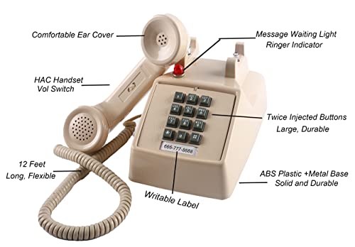 레트로 전화기 미국 빈티지 대형 인디케이터가 있는 풍 탁상 메탈 베이스-611430