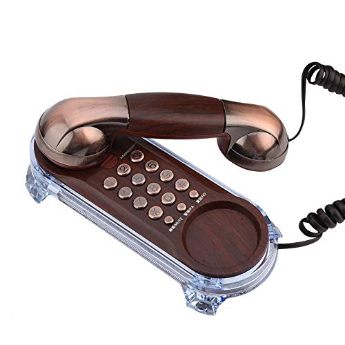 레트로 전화기 미국 빈티지 비위너 앤틱 블루 백라이트 유선 인체공학적 디자인-611431