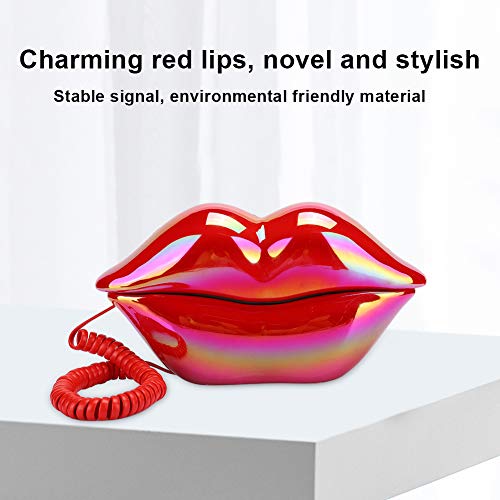 레트로 전화기 미국 빈티지 유러피언 스타일 집 멋쟁이 귀여운 빨간 입술 모양-611442