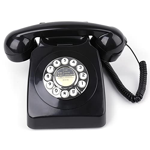 레트로 전화기 미국 빈티지 유선 1960S 클래식 로터리 다이얼-611447